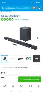 Jbl bar 800. Soundbar woofer +staanders, Enlèvement