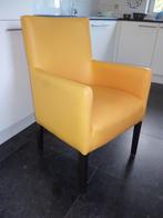 Fauteuil zetel in geel skay zeer mooie moderne fauteuil, Antiek en Kunst, Ophalen