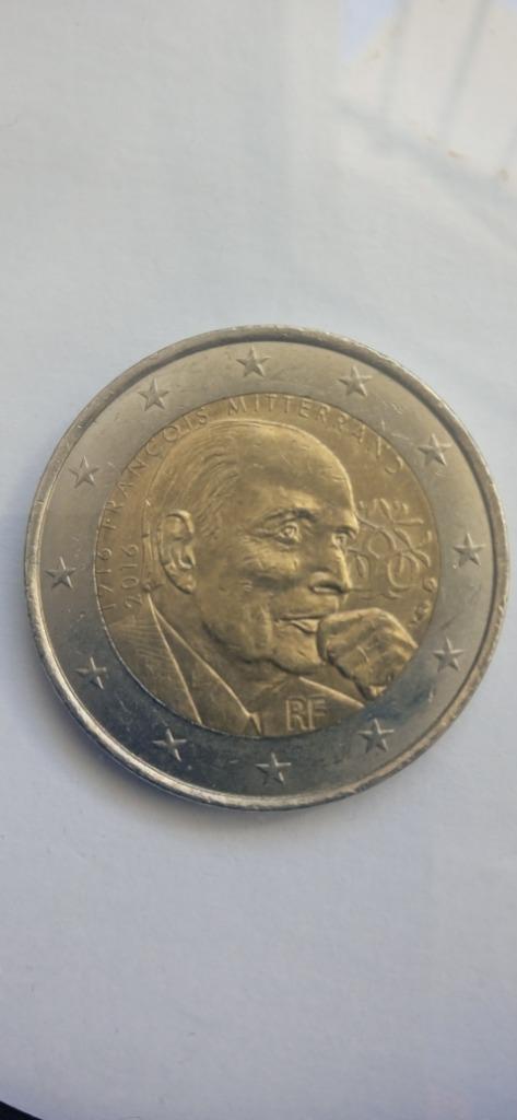 Monnaie 2 euros commémorative François Mitterand 2016 France, Postzegels en Munten, Munten | Europa | Euromunten, Losse munt, 2 euro