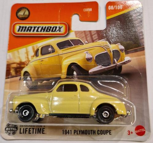 Matchbox 1941 Plymouth Coupe, Hobby en Vrije tijd, Modelauto's | 1:87, Nieuw, Auto, Matchbox, Ophalen of Verzenden