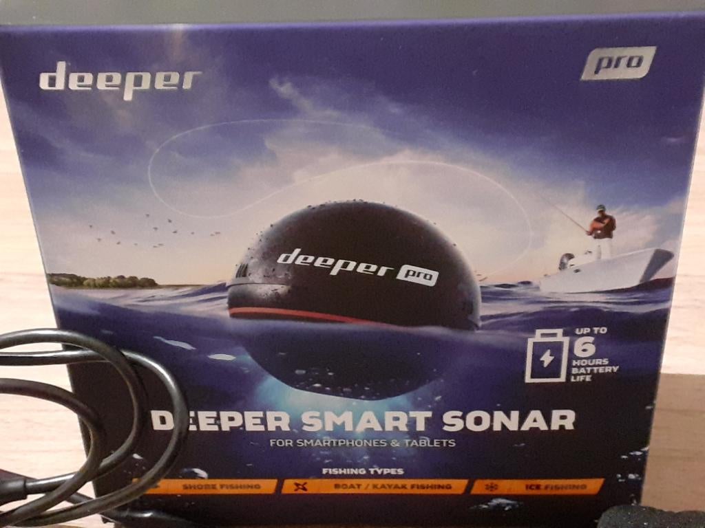 Deeper smart sonar pro dieptemeter/fishfinder, Watersport en Boten, Hengelsport | Algemeen, Zo goed als nieuw, Overige typen, Ophalen