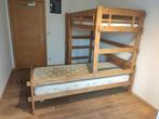 Massief houten stapelbed, Huis en Inrichting, Slaapkamer | Stapelbedden en Hoogslapers, Ophalen, Gebruikt, Overige maten, Stapelbed