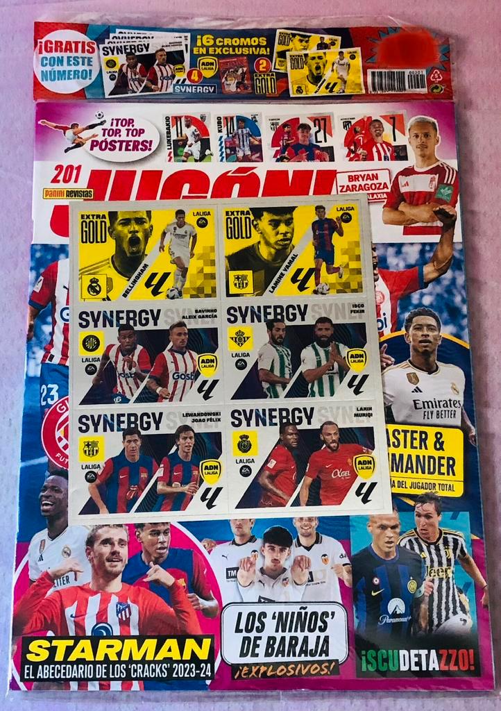Jugón201Panini MagazineVerzegeldLamineYamal2023/24 ExtraGoud, Hobby en Vrije tijd, Stickers en Plaatjes, Nieuw, Sticker, Verzenden