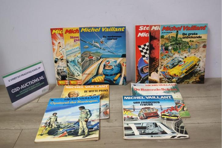 Set van 10 Michel Vaillant Stripboeken, Boeken, Overige Boeken