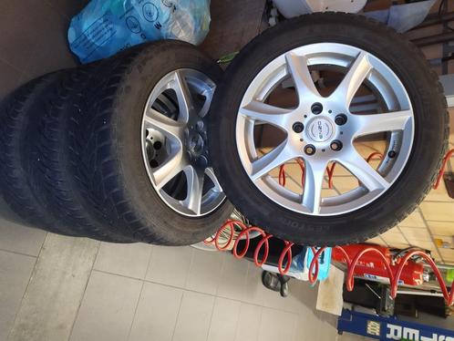 Winterbanden op alu velg 205-55R16, Auto-onderdelen, Banden en Velgen, Banden en Velgen, Winterbanden, 16 inch, 205 mm, Personenwagen