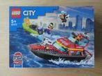 LEGO 60373 Fire Rescue Boat, Nieuw, Complete set, Ophalen of Verzenden, Lego