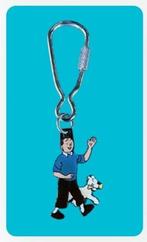 Vintage sleutelhanger ✅ Kuifje en Snowy lopen ⭐ Hergé, Ophalen of Verzenden, Kuifje, Nieuw, Beeldje of Figuurtje