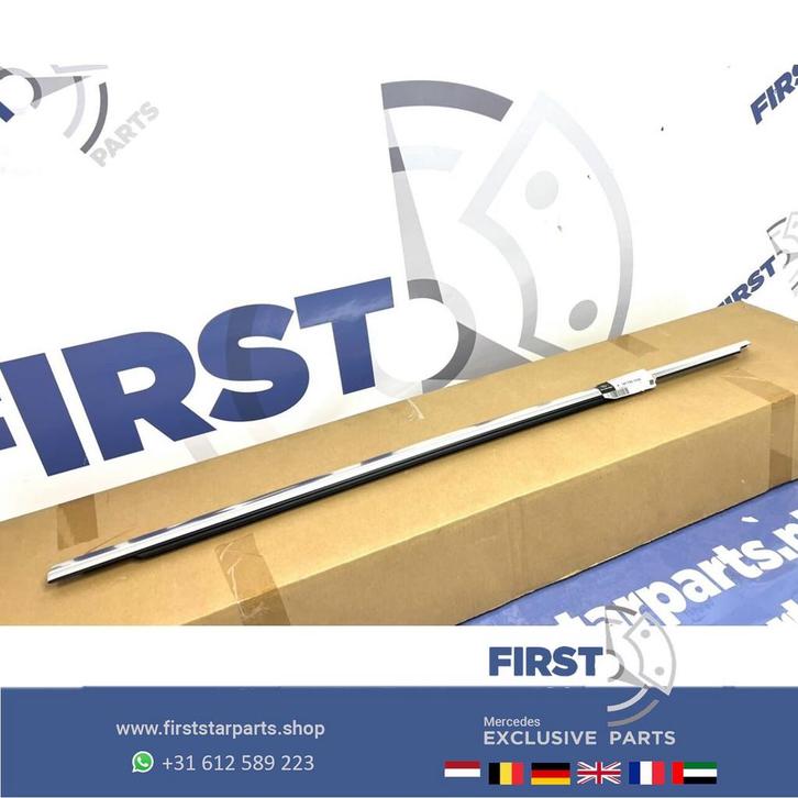 W167 GLE RAAMSNOR Mercedes 2023 RAAMLIJST DEURLIJST CHROOM 2, Auto-onderdelen, Ruiten en Toebehoren, Mercedes-Benz, Gebruikt, Ophalen of Verzenden