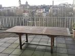 Teak tafel met bijhorende 8 stoelen, Tuin en Terras, Tuintafels, Ophalen, Zo goed als nieuw, Rechthoekig, Teakhout