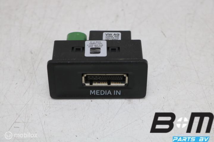 Aansluiting externe audiobron Seat Leon 5F 5F0035222C, Auto diversen, Autoradio's, Gebruikt