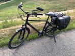 Elektrische fiets zwart mat voor mannen, Fietsen en Brommers, Elektrische fietsen, Ophalen, Zo goed als nieuw