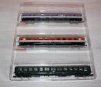 Fleischmann 8116, 8117& 8118 éclairés & 30 voyageurs N 1/160, Ophalen of Verzenden, Zo goed als nieuw, Wagon, Fleischmann