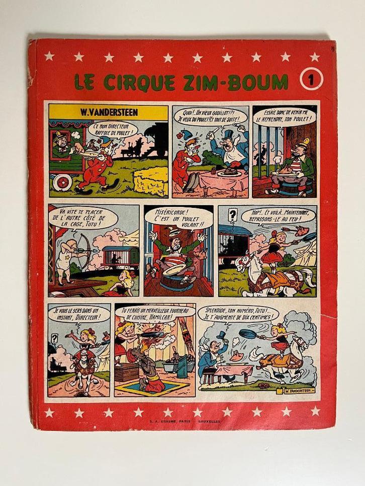 Le Cirque Zim-Boum 1 - hardcover - 1e druk - 1958, Boeken, Stripverhalen, Verzenden