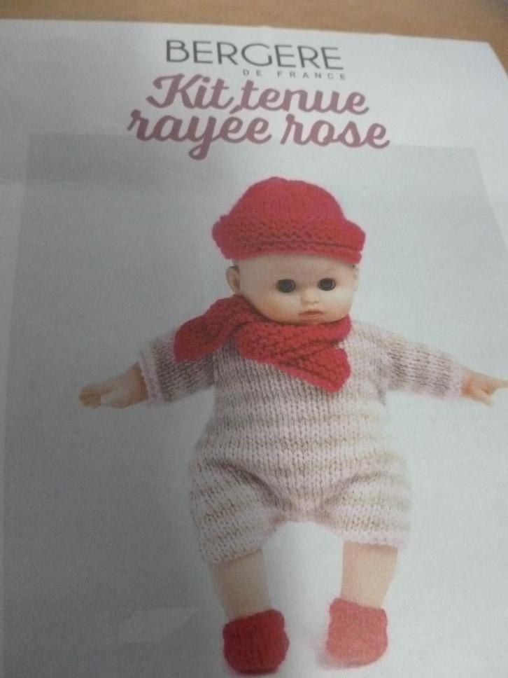 Outfit om te breien + pop, Hobby en Vrije tijd, Breien en Haken, Nieuw, Breien, Overige typen, Ophalen of Verzenden