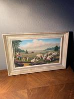 Schilderij getekend John Janssens 55 op 38 kader inbegrepen, Enlèvement ou Envoi