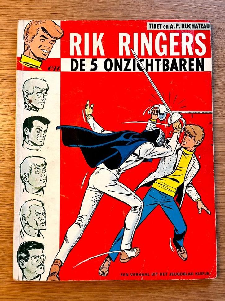 Rik Ringers 10: EERSTE DRUK: de 5 onzichtbaren, Boeken, Stripverhalen, Gelezen, Eén stripboek, Ophalen of Verzenden