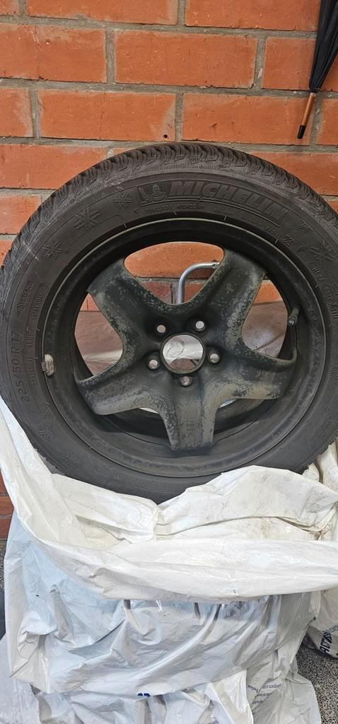 Michelin 225/50/R17/98H Winterbanden met velg 5x115, Auto-onderdelen, Banden en Velgen, Band(en), Winterbanden, 17 inch, 225 mm