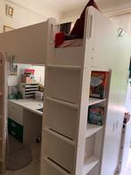 Lit mezzanine IKEA avec burreau et armoire, Hoogslaper, Zo goed als nieuw
