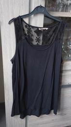 Longue blouse noire Camaïeu taille 4, Noir, Taille 38/40 (M), Sans manches, Porté