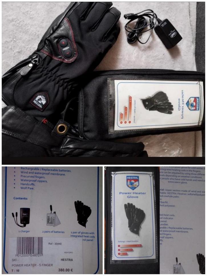 ❄️ SKI 🛷 Mes GANTS 🔋 Chauffants 🔋HESTRA Power Heater, Sport en Fitness, Snowboarden, Nieuw, Kleding, Ophalen