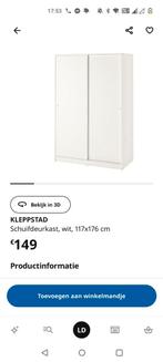 Ikea kledingkast kast kleppstad, Ophalen, Zo goed als nieuw