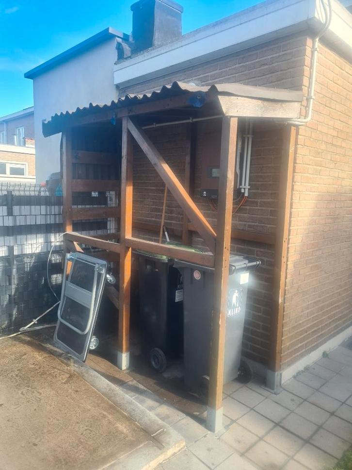 Houten overkapping - afdak - luifel, Jardin & Terrasse, Verrières, Utilisé, Autres types, Enlèvement