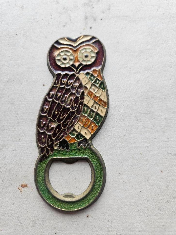 Vintage Uil Flesopener, Antiquités & Art, Antiquités | Ustensiles de cuisine, Enlèvement ou Envoi