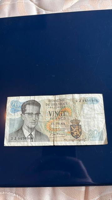 20 frank 15.06.1964, Ophalen of Verzenden, Bankbiljetten
