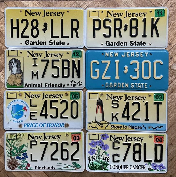 Nummerplaat plaque immatriculation USA NEW JERSEY SPECIAL, Verzamelen, Overige Verzamelen, Zo goed als nieuw, Ophalen of Verzenden