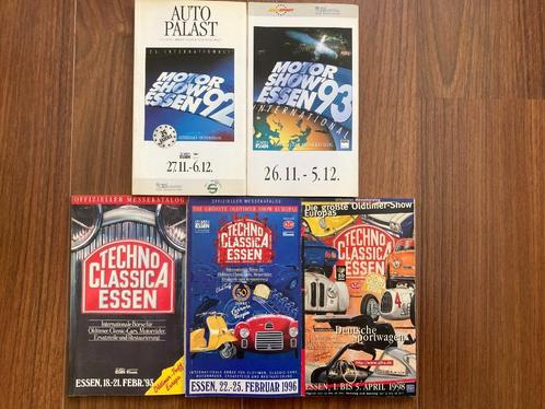 Catalogues : 3 du Techno Classica Essen et 2 Motorshow Essen, Livres, Autos | Livres, Utilisé, Général, Enlèvement ou Envoi