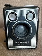 Kodak Six-20 ‘Brownie’ E + originele handleiding & leren tas, Ophalen of Verzenden, 1940 tot 1960, Fototoestel