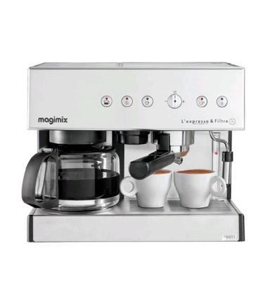 Magimix Combiné Expresso & Filtre Automatic, Elektronische apparatuur, Koffiezetapparaten, Gebruikt, Gemalen koffie, Koffiemachine