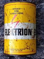 Olieblik uit Gent Elektrion Oil Works, Ophalen of Verzenden, Gebruikt, Verpakking