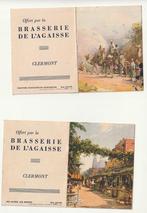 Lot  2  kalenders 1953 Brasserie de l'Agaisse Frankrijk, Verzenden, Zo goed als nieuw, Overige typen