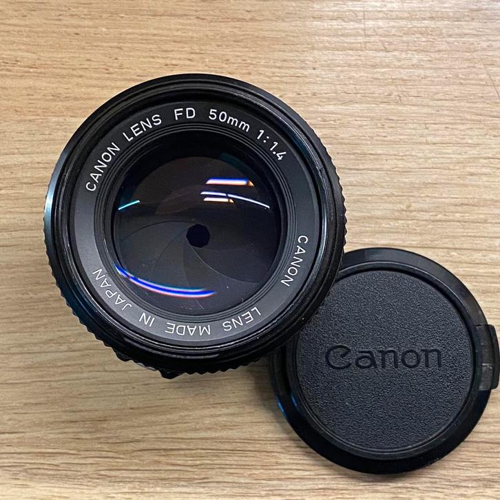 Canon New FD 50mm f1.4*zo goed als nieuw, Audio, Tv en Foto, Fotocamera's Analoog, Zo goed als nieuw, Spiegelreflex, Canon, Ophalen of Verzenden