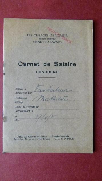 Loonboekje Vanderleur Mathilde beschikbaar voor biedingen