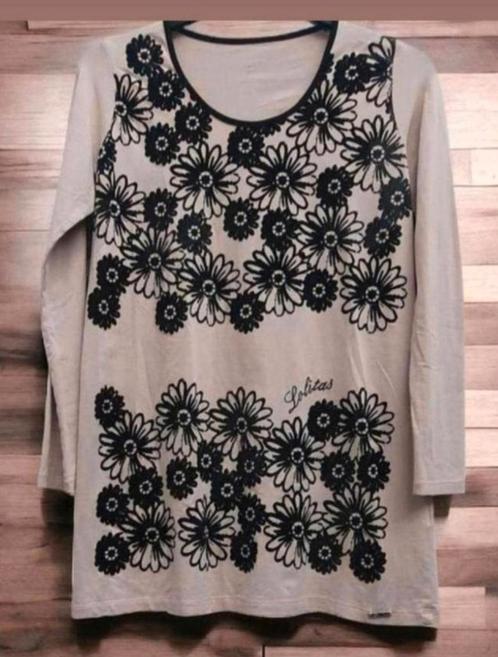 ✨️LOLITAS&LOLOS Longsleeve Top Maat 42 In topstaat✨️✨️, Kleding | Dames, Topjes, Zo goed als nieuw, Maat 42/44 (L), Beige, Lange mouw