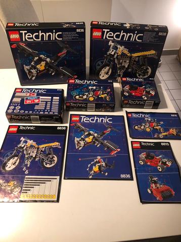 Lot Lego Technic 1992 NIET compleet + boekjes en dozen beschikbaar voor biedingen