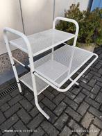 Bureau métal pour ordinateur sur roulettes 30eur, Ophalen, Met wielen, Gebruikt, Bureau