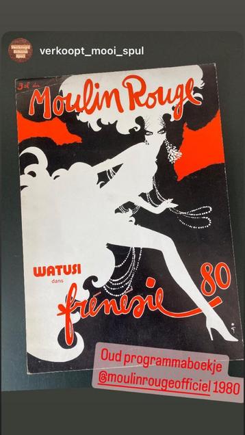 Brochure du programme du Moulin Rouge, dans Frénésie '80