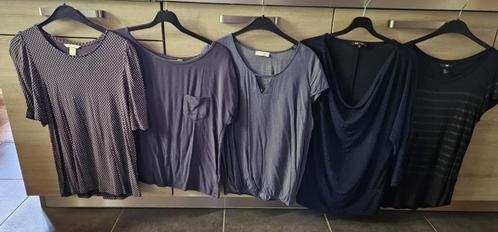 Lot de 5 t-shirts blouses taille M, Kleding | Dames, Blouses en Tunieken, Gedragen, Maat 38/40 (M), Blauw, Ophalen of Verzenden