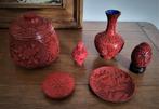 5 snuisterijen met Cinnabar, Antiek en Kunst, Ophalen of Verzenden
