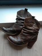 Cowboy boots, lage laarzen 38, bruin., Kleding | Dames, Bruin, Lage of Enkellaarzen, Ophalen of Verzenden, Gedragen