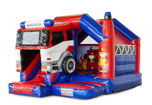 Te koop Springkussen Slide Combo Brandweer, Hobby en Vrije tijd, Feestartikelen | Verhuur, Nieuw, Ophalen