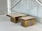 Vintage brass coffeetable’s, ca 1980’s, Ophalen
