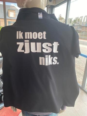 Ik moet zjust niks tshirt beschikbaar voor biedingen