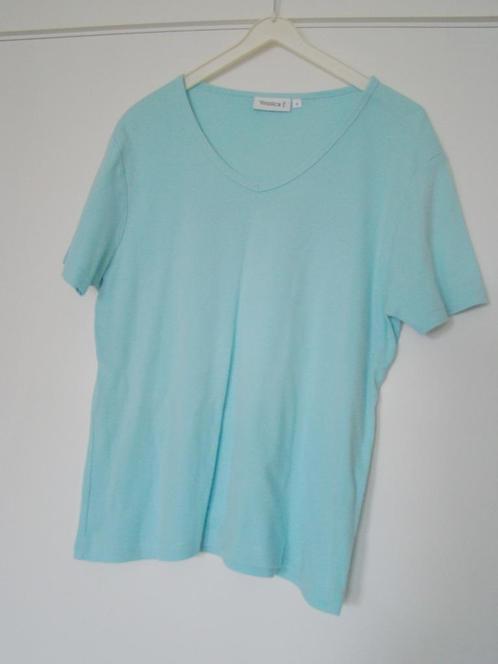 T-shirt M Yessica V-hals turquoise lichtblauw – korte mouw, Kleding | Dames, T-shirts, Gedragen, Maat 38/40 (M), Blauw, Korte mouw