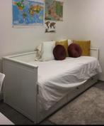 Uitschuifbaar bed, Modern, Eenpersoons, Wit, Zo goed als nieuw