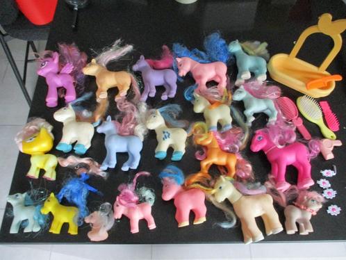 pony's lot poppen paardjes verzameling, Verzamelen, Poppen, Gebruikt, Overige typen, Ophalen of Verzenden