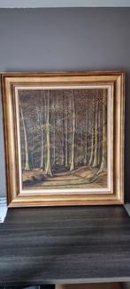 Groot schilderij "Herfst in het beukenbos", Antiek en Kunst, Kunst | Schilderijen | Klassiek, Ophalen